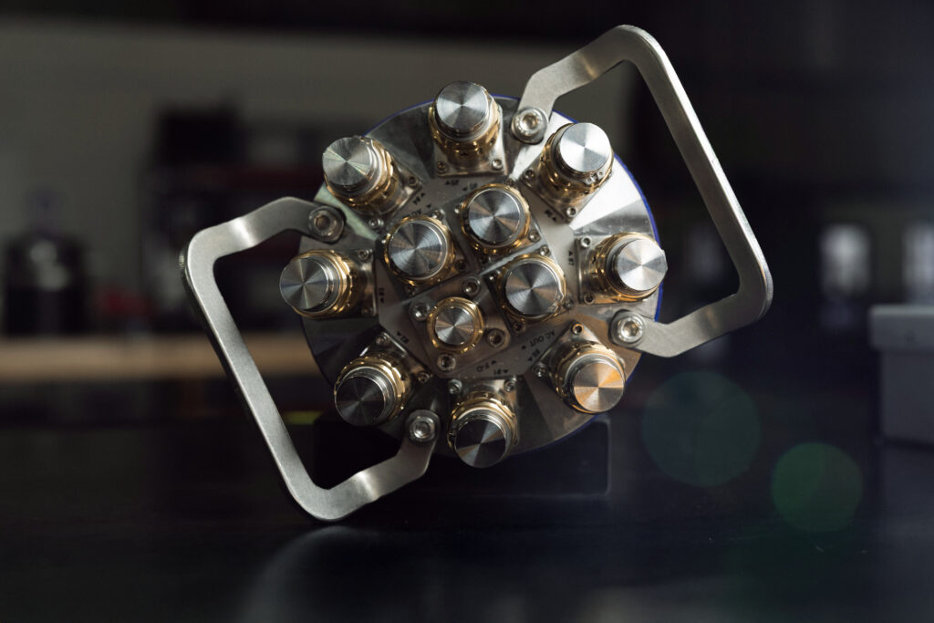 close up shot of subsea survey equipment